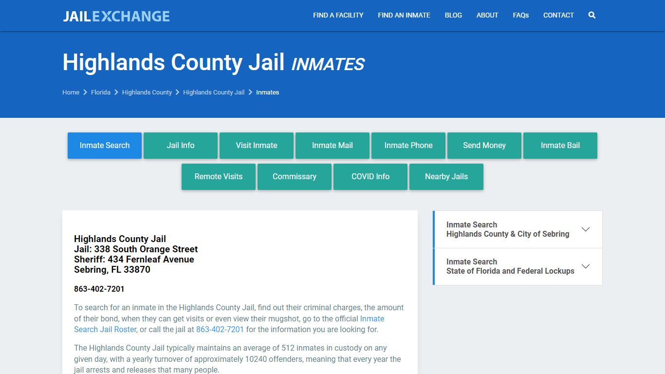 Highlands County Jail Inmates | Arrests | Mugshots | FL
